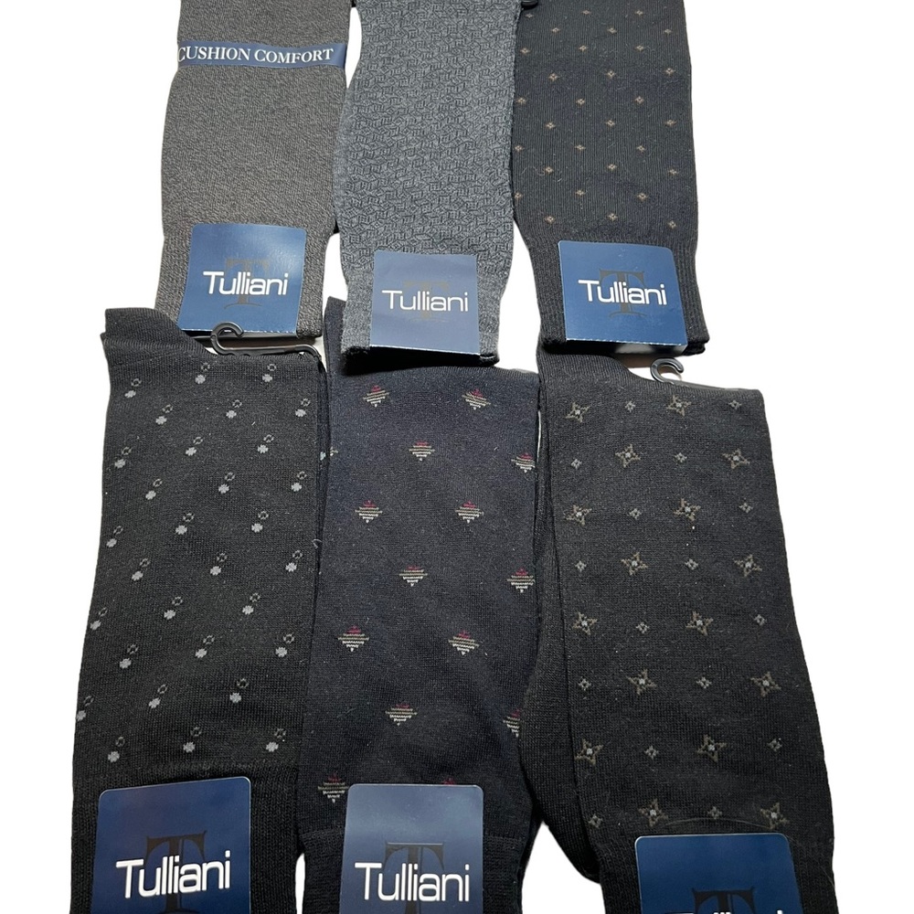 LOT 6 Pair MENS Dress SOCKS NEW Top Circle Hosiery Mill